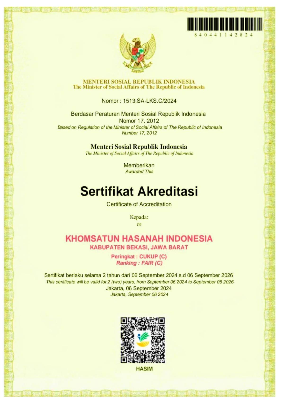 Kemensos YKHI